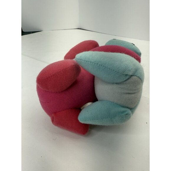 Vintage Knickerbocker Embracebles Pink And Blue Hugging Hippos Stuffed Animal - Picture 5 of 8